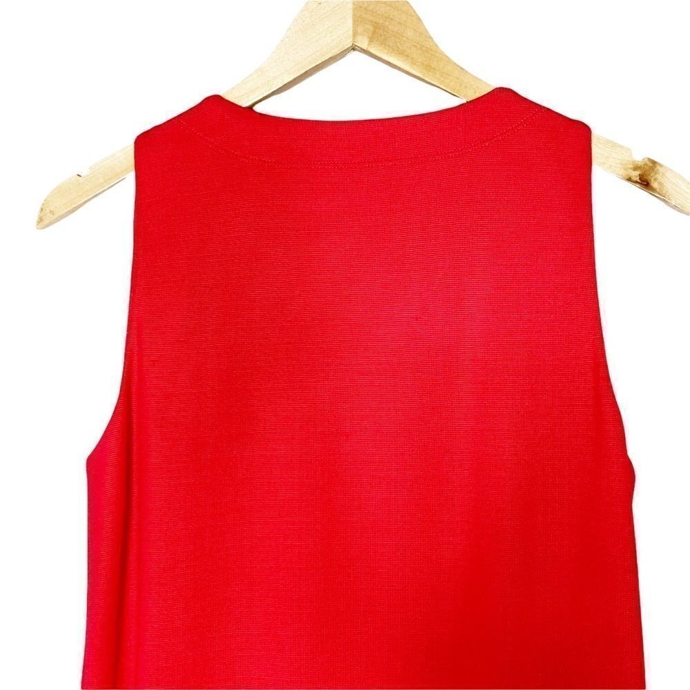 LOVE MOSCHINO | Full Zip Short Sleeve Red Dress - Picture 4 of 6